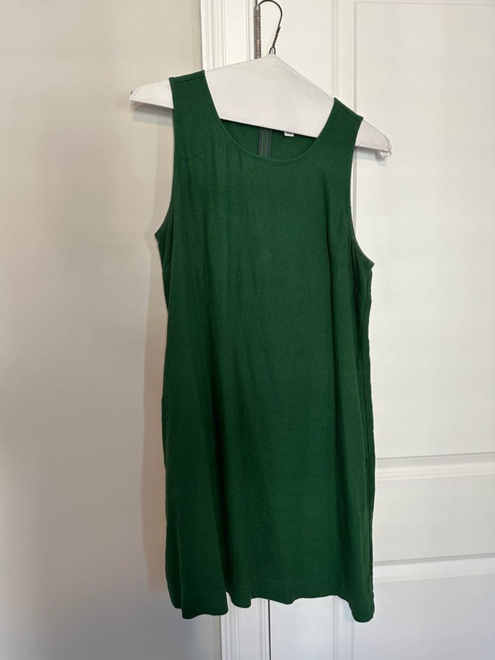 J. Crew Factory Emerald Green Sleeveless Shift Dress